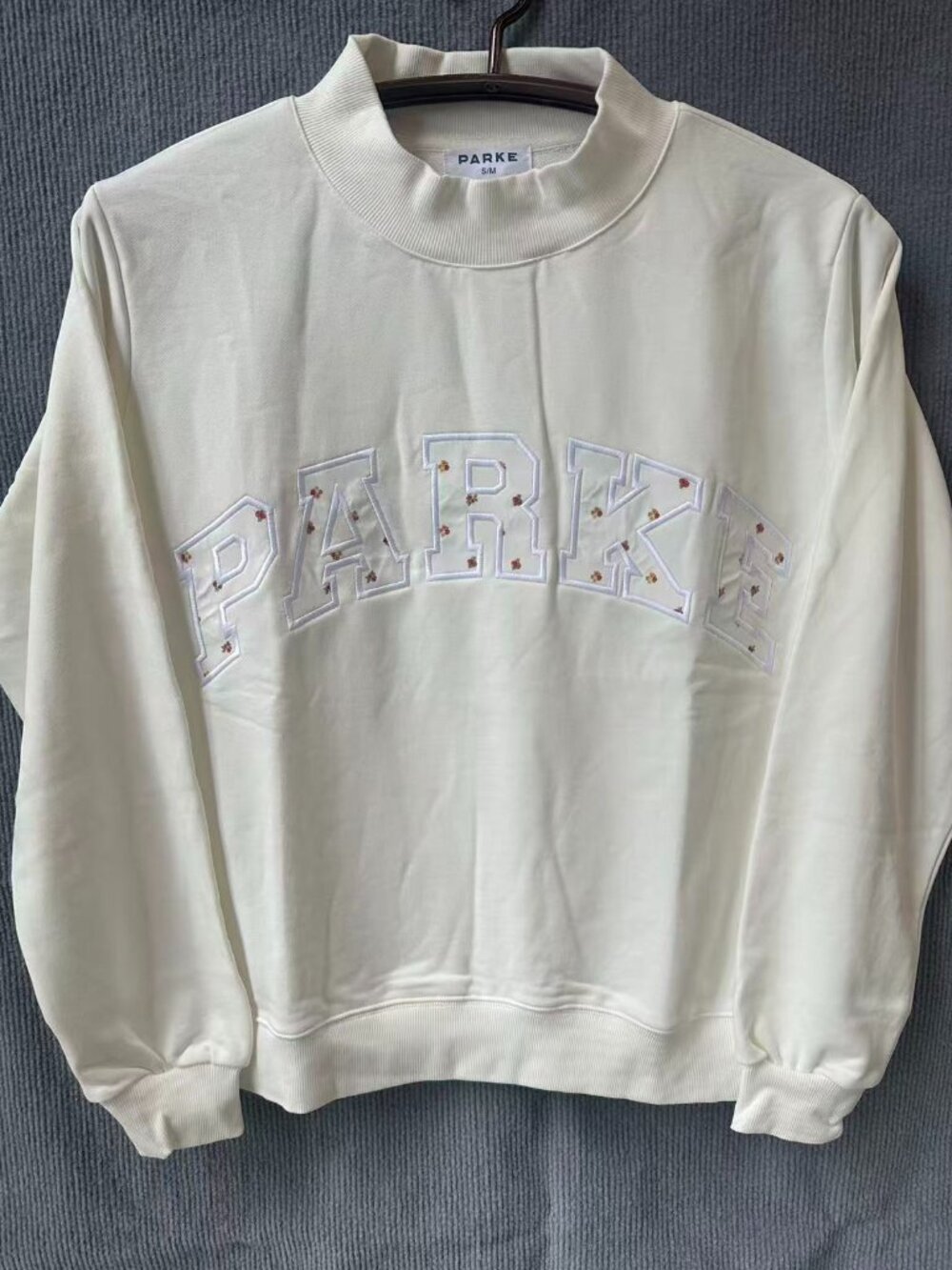 PARKE Mock Neck Statement Sweatshirt